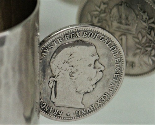 Münzbecher 925er silber - 6,