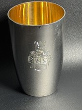 Silberbecher innen vergoldet