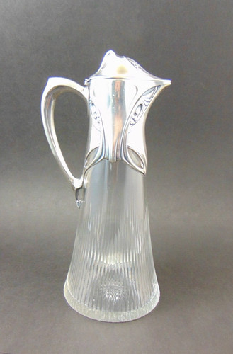 Jugendstil karaffe mit 800 - karaffe,
