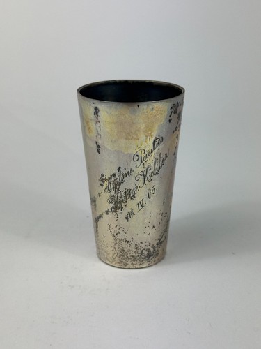 Antiker silber becher offizier - silber,