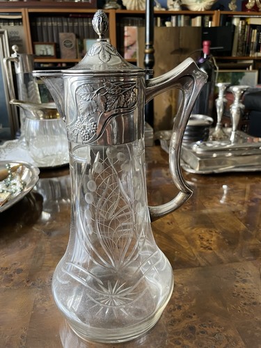 Antike jugendstil weinkaraffe - antike,
