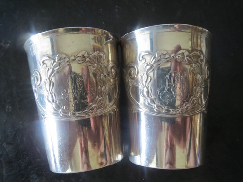 Paar russische silberbecher - paar,