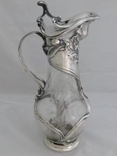 KARAFFE - WEINKARAFFE  SILBER