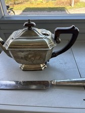 Schöne Antike Silber Teekanne