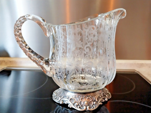 Große silber karaffe kanne - große,