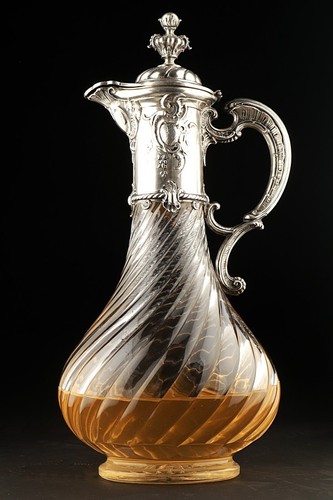 Große silber weinkaraffe - weinkaraffe,