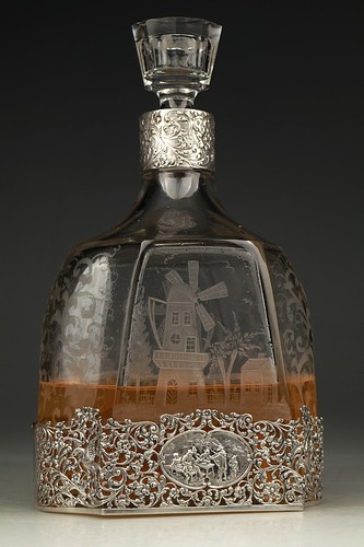 Große silber karaffe - große,