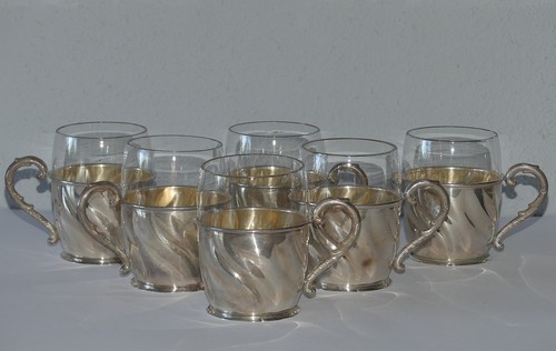 Art deco teiliges - 6-teiliges, teeglas
