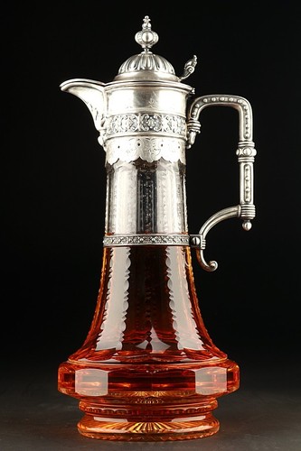 Silber große weinkaraffe - silber,