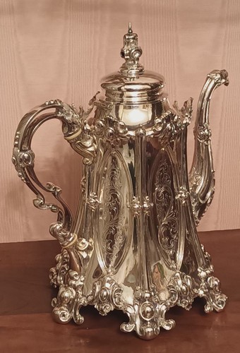 Silber historismus kaffeekanne - silber,