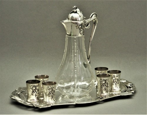 Jugendstil likör karaffe - jugendstil,
