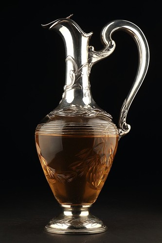 Große silber weinkaraffe - große,