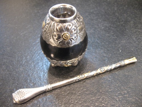 Kalebasse bombilla silber - bombilla,